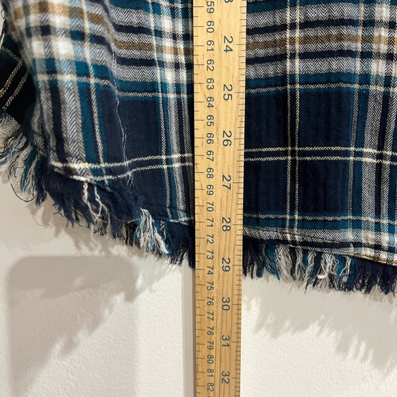 Blue Plaid Button-Up Shirt - Picture 6 of 6